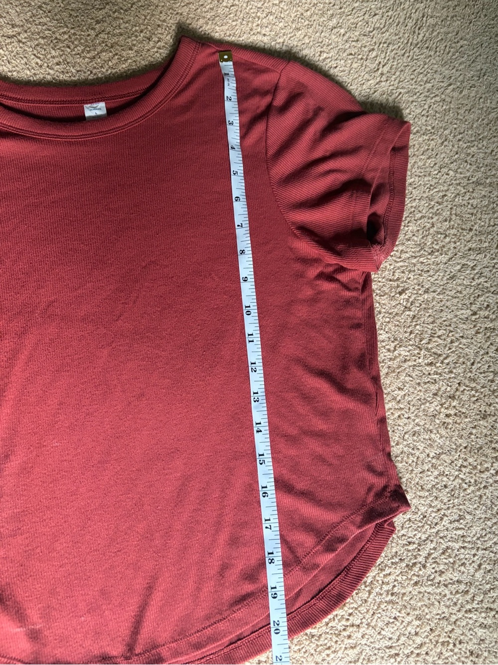 Ultra Lite Rib-Knit T-Shirt - Picture 8 of 8
